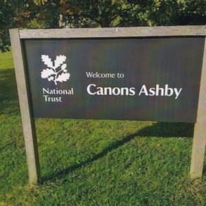 Canons Ashby National Trust Welcome Sign 6×4 Photograph – Photo October 10 2021