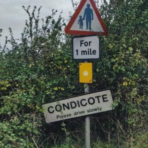 Condicote Village Name Sign 6x4 Photograph - Photo taken September 28 2023