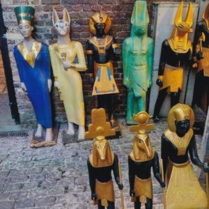 Egyptomania Statues Camden Market 6x4 Photograph
