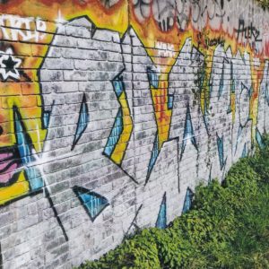 Regent's Canal London Graffiti Wall Art 6x4 inches Photograph