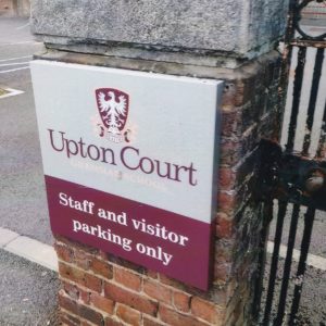 Upton Court Grammar School Sign 6×4 Photograph – Photo taken September 28 2023