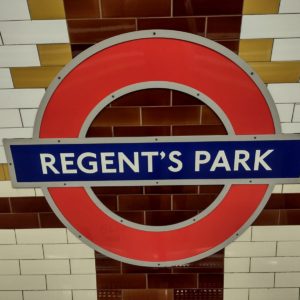 Regent's Park Underground Sign 6×4 Photograph
