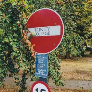 Trinity College Cambridge No Entry Sign Photograph