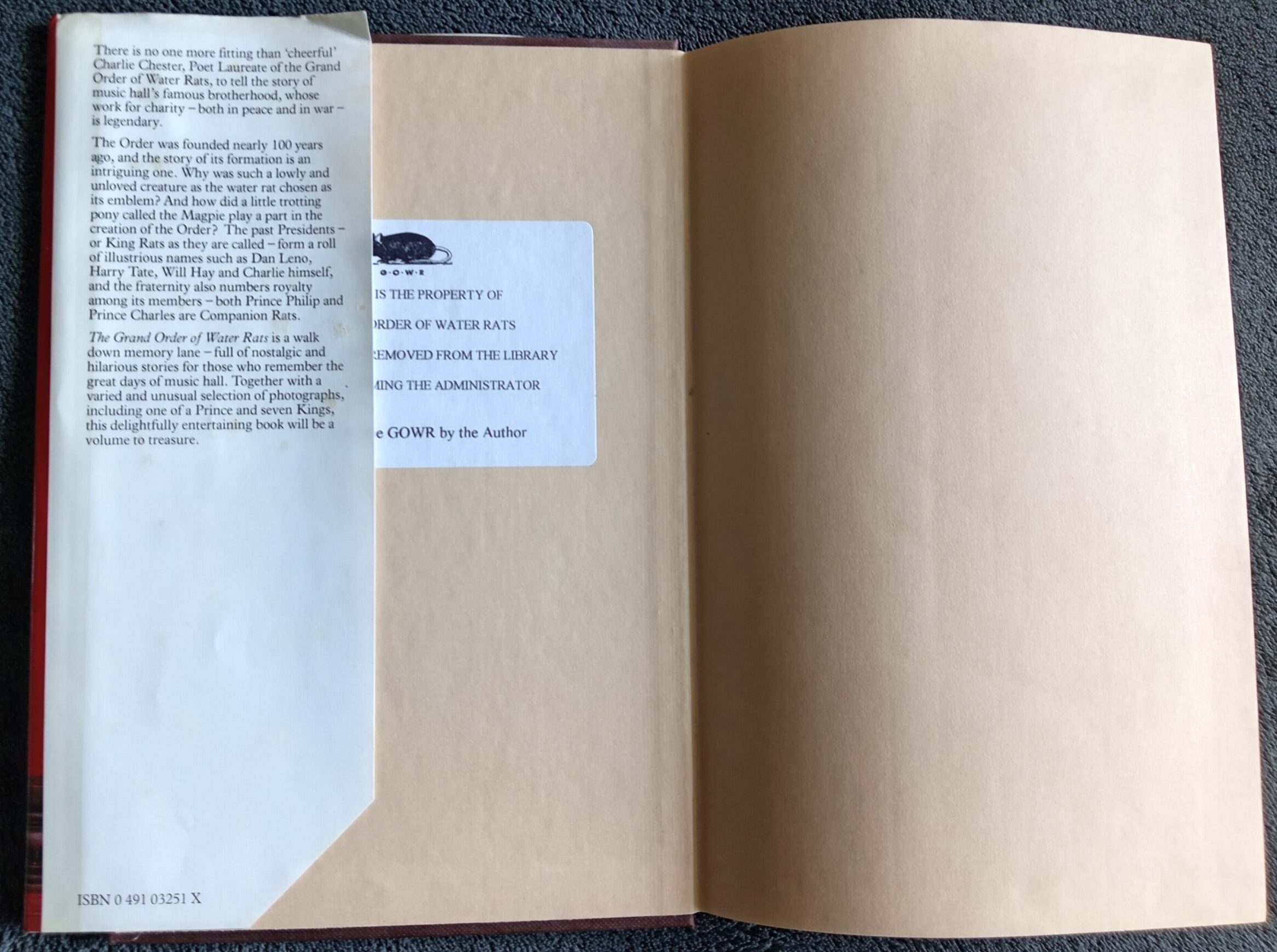 The Grand Order of Water Rats: Book by Charlie Chester - Image 5