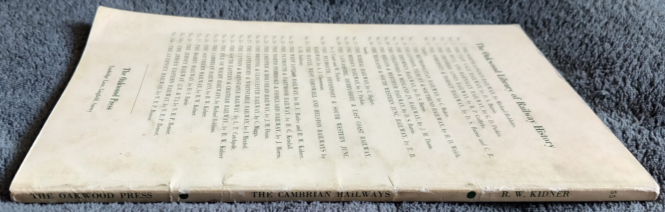 The Cambrian Railways: Book by R.W. Kidner - Image 2