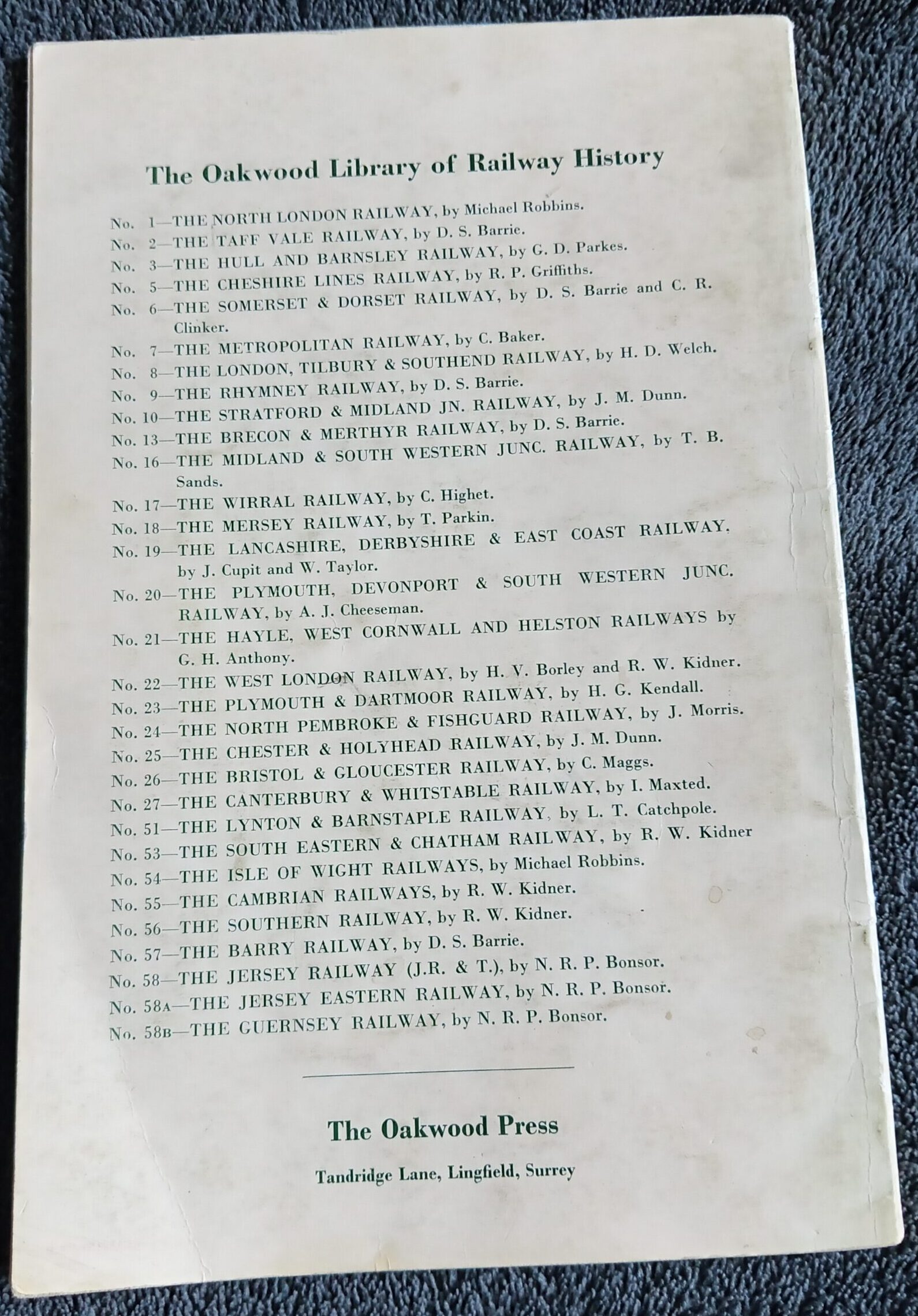 The Cambrian Railways: Book by R.W. Kidner - Image 3