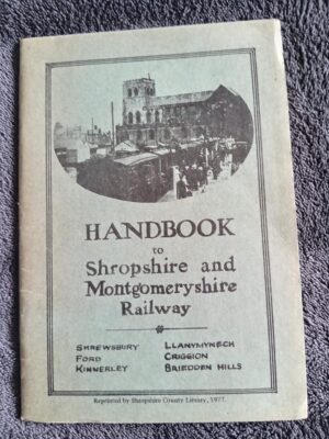 Handbook to Shropshire and Montgomeryshire Railway: Railway book for sale
