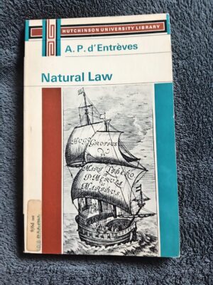 Natural Law: A. P. Entrèves book for sale