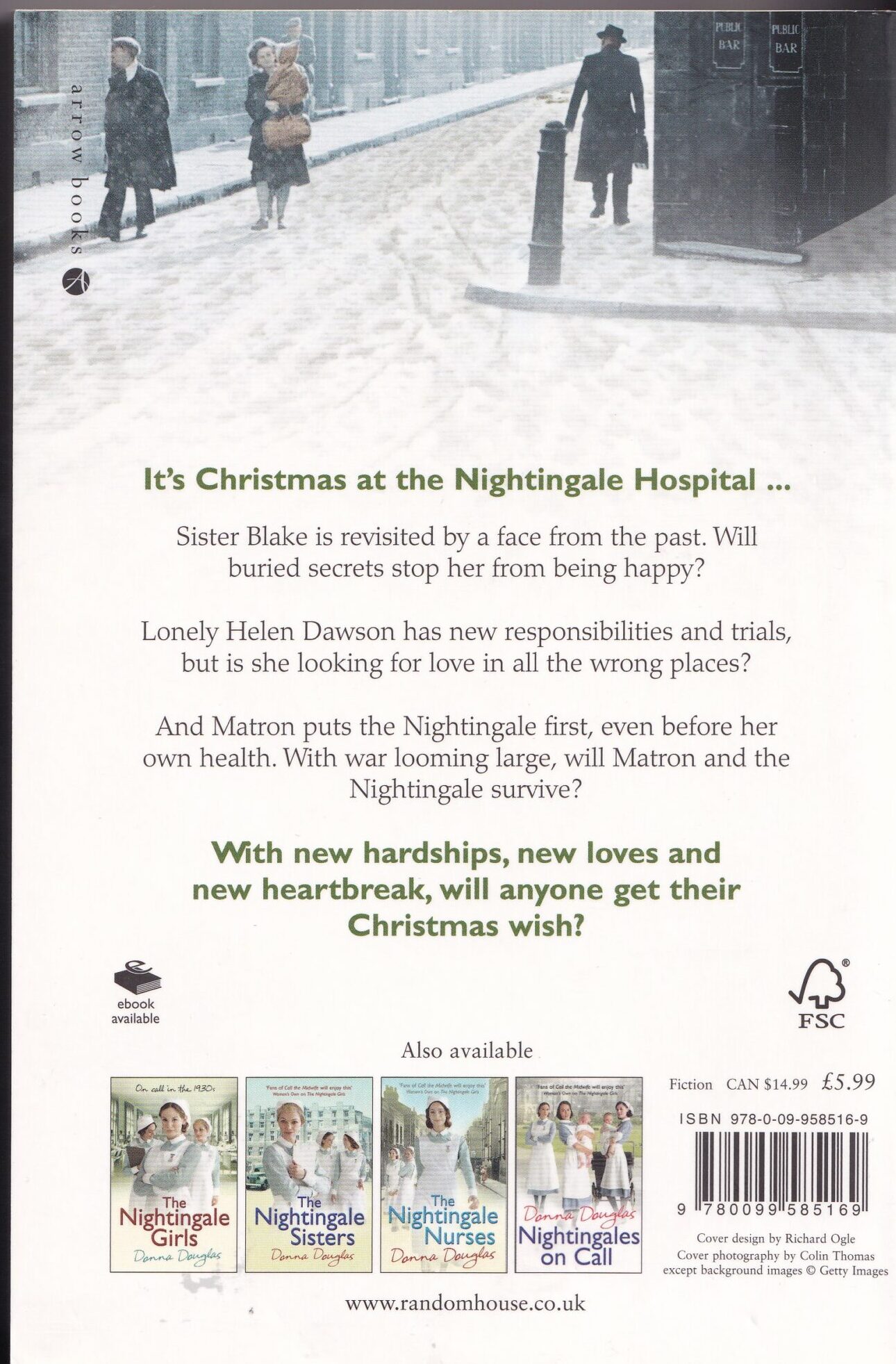 A Nightingale Christmas Wish Paperback Book by Donna Douglas