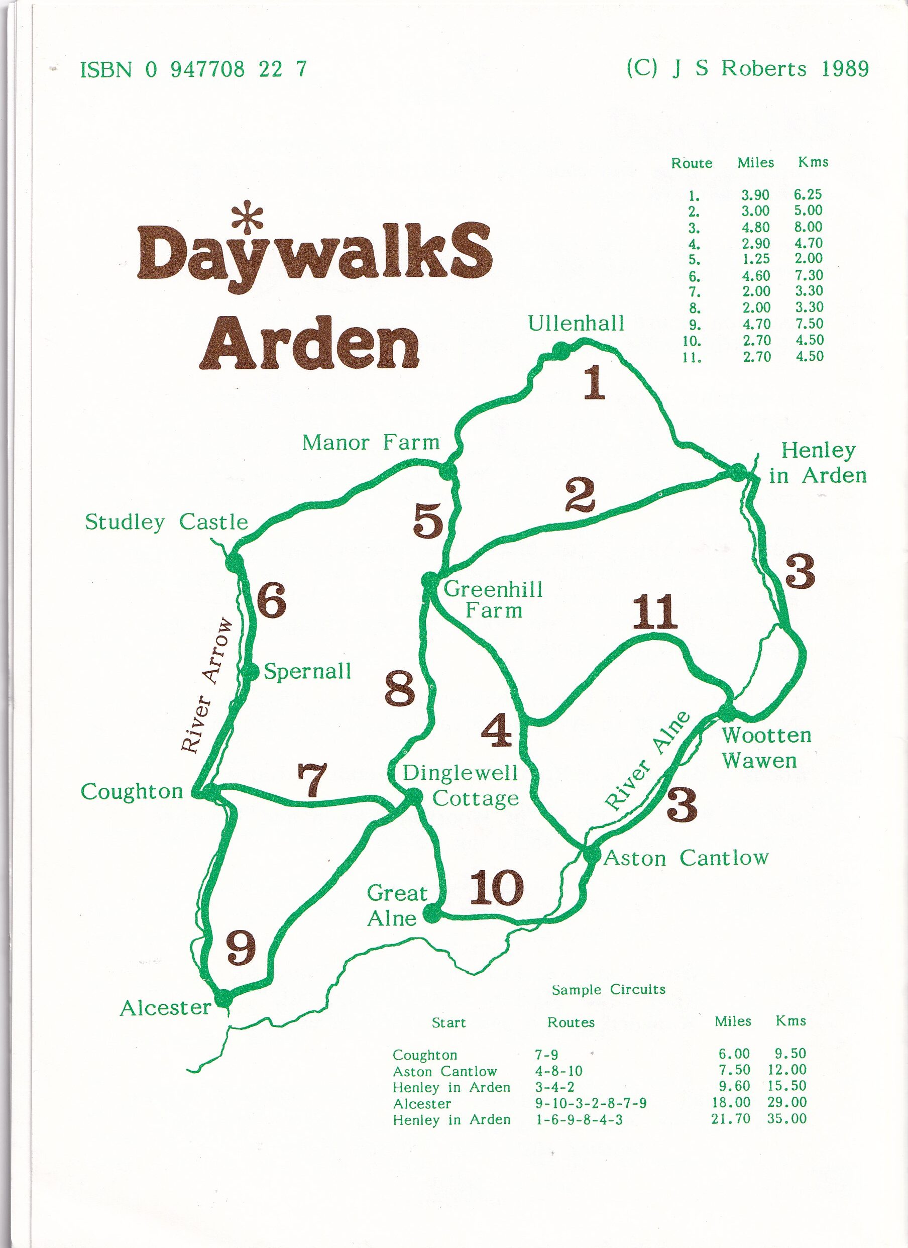 DaywalkS Arden WALKWAYS J S Roberts 1989