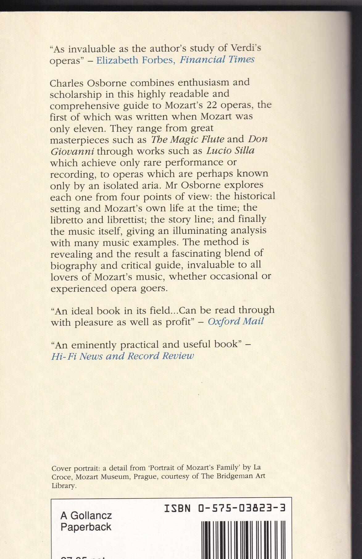 The Complete Operas of Mozart: A Critical Guide by Charles Osborne | Paperback | 1990 - Image 2
