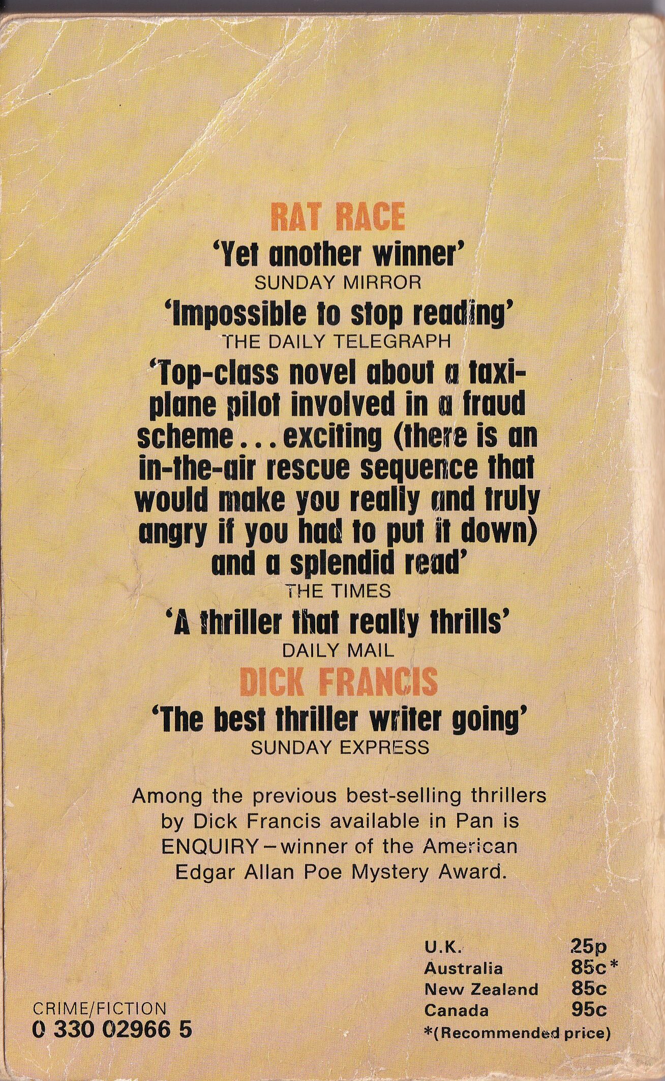 Rat Race by Dick Francis – 1997 Paperback - Image 2