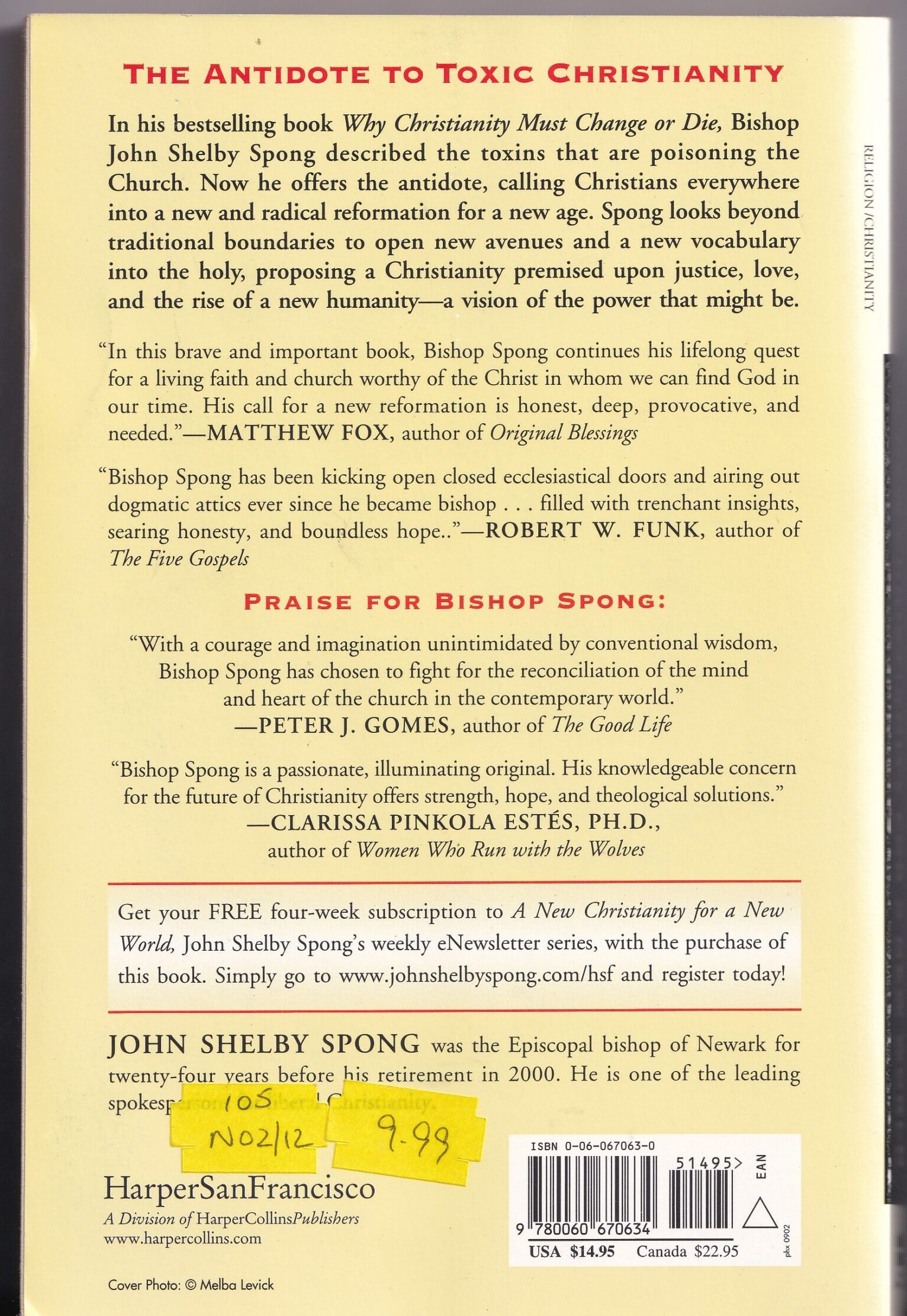 A New Christianity for a New World – John Shelby Spong