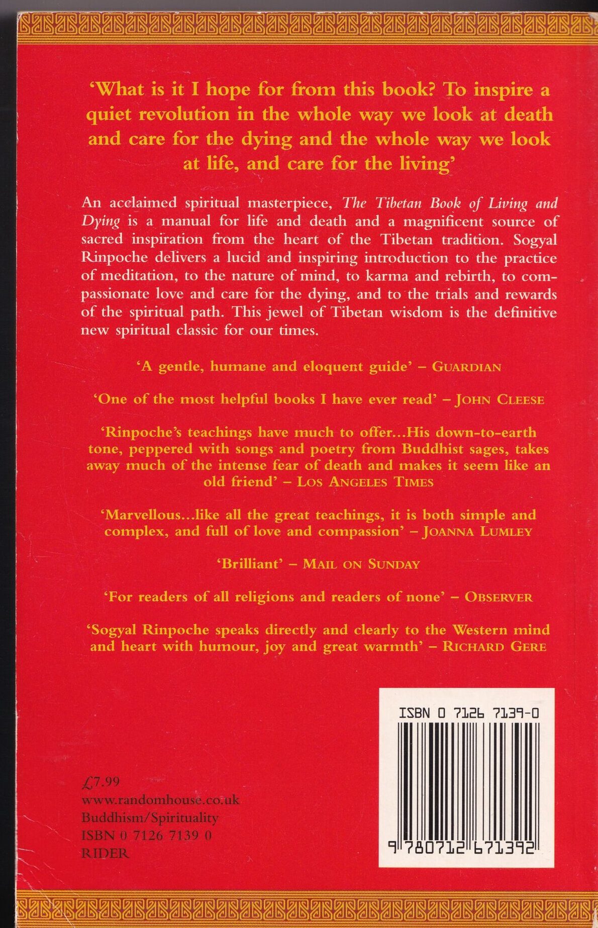 The Tibetan Book of Living and Dying by Sogyal Rinpoche